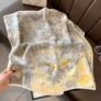 Женский шелковый шарф 70×70 см