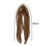 Ретро леопардовый платок из полиэстера