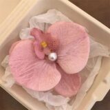 Заколка для волос Орхидея с жемчугом