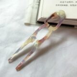 Ацетатный зажим для волос U-образный