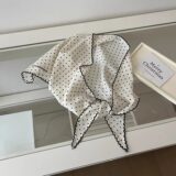 MOONBIFFY Шелковый треугольный платок