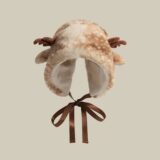 Женская плюшевая шапка EODJCUE с оленем