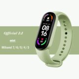 Силиконовый ремешок для Mi Band 7, 6, 5, 4, 3