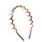 Градиентный коричневый/черный пластиковый ободок для волос