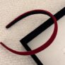 Красный бархатный ободок для волос