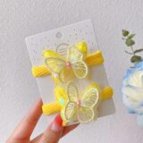 Детские резинки для волос с блестками 2 шт.