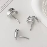 Металлические заколки для волос серебристого цвета