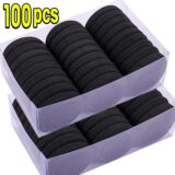 Резинки для волос черные