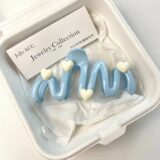 Синие пластиковые заколки-крабы SYTZ  для женщин