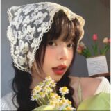 AISHG белый шелковый шарф