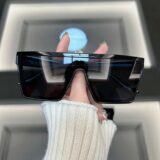 Винтажные зеркальные солнцезащитные очки из пластика