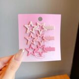 Детские розовые заколки Raino