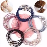 Резинки для волос с имитацией жемчуга