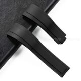 Силиконовый ремешок для Rolex Daytona 20мм черный зеленый