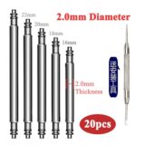 20 шт. Штифты для часов 16/18/20/22/24 мм