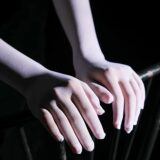 Женские перчатки Okdeals ультратонкие черные из нейлона