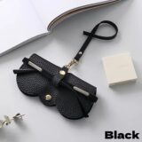 Портативная сумка для очков из кожи