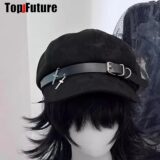 Женские береты из искусственной кожи