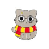 Эмалированная булавка кот волшебная школа
