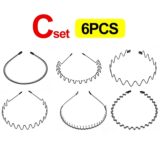 Металлическая повязка для волос черная