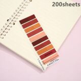 200 листов прозрачных страниц, индексные закладки для книг, кавайные эстетические канцелярские принадлежности для офиса и школы