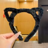 MOONBIFFY Пушистая повязка на голову с кошачьими ушками