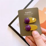 Заколки для волос ZUXMINL, 2 шт., пластик, для девочек