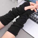 Панк перчатки-рукава нейлон черные