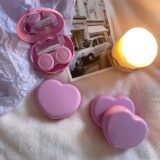 MOONBIFFY кремовый чехол для контактных линз