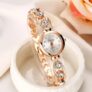 Женские кварцевые часы DQG  stainless steel crystal bracelet